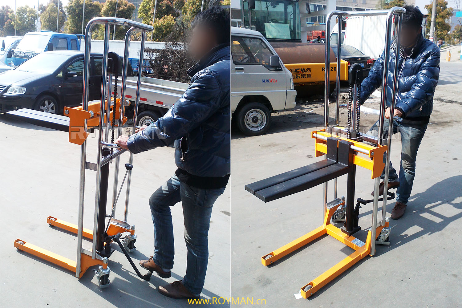 輕型手動(dòng)液壓堆高車